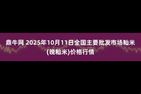 鼎牛网 2025年10月11日全国主要批发市场籼米(晚籼米)价格行情